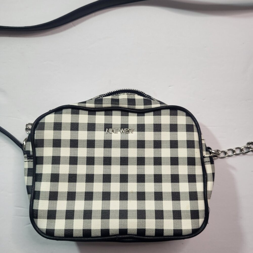 Nine West Plaid Black and White Bags and Handbags for Women